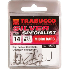  Trabucco Silver Specialist feeder horog, méret: 18 horog