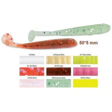  Trabucco Slurp Bait T-Shad White 10db, plasztik műcsali csali