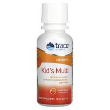Trace Minerals Kid's Multi, Tropical Punch, gyermek multivitamin, 237 ml  Étrend-kiegészítő vitamin és táplálékkiegészítő