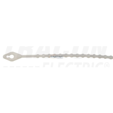 TRACON 180N-GY Gyöngyös nyitható kábelkötegelő, natúr 180×2mm, D=8-45mm, PE barkácsolás, csiszolás, rögzítés