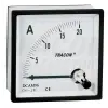 TRACON Analóg egyenáramú ampermérő közvetlen méréshez 72×72mm, 20A DC