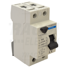 TRACON Áram-védőkapcsoló, 2 pólusú16A, 300mA, 6kA, AC villanyszerelés