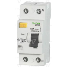 TRACON Áram-védőkapcsoló, 2 pólusú  25A, 100mA, 10kA, A/S villanyszerelés