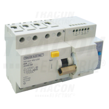 TRACON Áram-védőkapcsoló visszakapcsoló automatikával, 4 pólusú16A, 30mA, 10kA, A / AC villanyszerelés