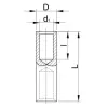 TRACON AT240 Szigeteletlen alumínium toldóhüvely 240mm2, (d1=20mm, L=126mm)