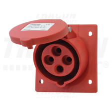 TRACON Beépíthető ferde ipari csatlakozóaljzat16A, 400V, 3P+E, 6h, IP44 villanyszerelés