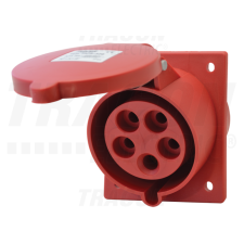 TRACON Beépíthető ferde ipari csatlakozóaljzat32A, 400V, 3P+N+E, 6h, IP44 villanyszerelés