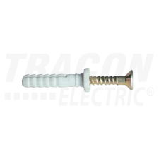 TRACON Beüthető tipli+csavar, szürkeM5×25mm, PA6.6 villanyszerelés