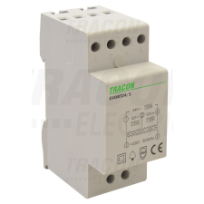 TRACON Biztonsági (csengő) transzformátor 230V/12-24V AC, Psmax.:15VA, Is:0,62A villanyszerelés