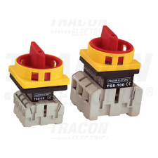 TRACON Biztonsági lakatolható szakaszoló kapcsoló 400V, 48×48mm villanyszerelés
