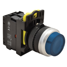 Tracon Budapest Kft. Világító nyomógomb, kiálló, kék 1xNC, 5A, IP65 NYG3-HLB Tracon villanyszerelés