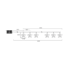  Tracon CHRSTSTA10WW LED karácsonyi lánc, csillag,fém, elemes Timer 6+18h,10LED, 3000K, 2xAA