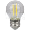 TRACON COG LED gömb fényforrás, átlátszó230 VAC, E27, 4W, 470 lm, G45, 2700K, EEI=E