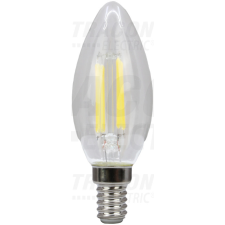 TRACON COG LED gyertya fényforrás, átlátszó E14, 4W, 4000K izzó