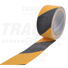 TRACON Csúszást csökkentő jelölőszalag, sárga-fekete 5m × 50mm villanyszerelés