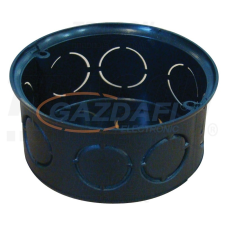 TRACON D70SZT Perforált szerelvénydoboz süllyesztett, tetővel, fekete 72×36mm, IP44 villanyszerelés