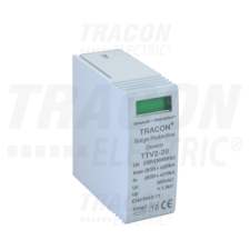 TRACON DC túlfszültség levezető betét1000 VDC, 20/40 kA (8/20µs) 2P villanyszerelés