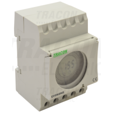 TRACON Digitális napi kapcsolóóra, moduláris230VAC, 16(4)A, 48 ON-OFF villanyszerelés