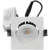 TRACON DLNCOBD5W Négyzet alakú LED mélysugárzó,forgatható230 V, 50Hz, 5W, 4000K, 510lm, 60°, IP65, EEI=A+