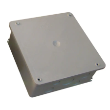 TRACON DN200X200 Szerelődoboz műanyag, falon kívüli, szürke 200×200mm, IP44 villanyszerelés