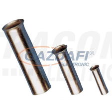 TRACON E04N Szigeteletlen érvéghüvely, ónozott elektrolitréz 1,5mm2, L=10mm villanyszerelés