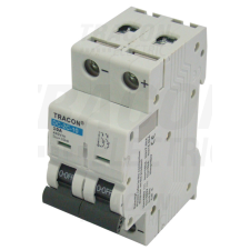 TRACON Egyenáramú kismegszakító PV rendszerekhez, 2 pólus, C kar. 40A, 440V DC villanyszerelés