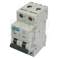 TRACON Egyenáramú kismegszakító PV rendszerekhez, 2 pólus, C kar.40A, 440V DC villanyszerelés