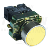 TRACON Egyszerű nyomógomb, fémalapra szerelt, sárga1×NO, 3A/240V AC, IP42