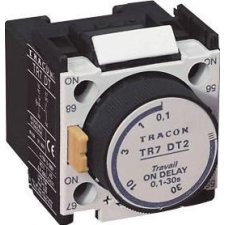 Tracon Electric Időzítő egység TR1D/F kontaktorokhoz, meghúzás-késleltetéses - 0,1-30sec, 1xNC+1xNO TR7DT2 - Tracon villanyszerelés