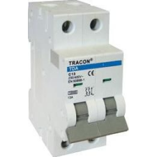 Tracon Electric Kismegszakító, 2 pólus, C karakterisztika - 16A, 10kA TDA-2C-16 - Tracon villanyszerelés