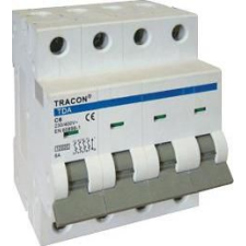 Tracon Electric Kismegszakító, 4 pólus, B karakterisztika - 13A, 10kA TDA-4B-13 - Tracon villanyszerelés