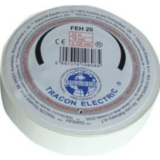 Tracon Electric Szigetelőszalag, fehér - 20mx18mm, PVC, 0-90°C, 40kV/mm FEH20 - Tracon villanyszerelés