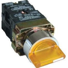 Tracon Electric Tokozott világítókaros kapcsoló, sárga, LED, háromállású - 1xNC+1xNO, 3A/400V AC, IP44 NYGBK3565ST - Tracon villanyszerelés