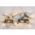 Tracon Electric Tracon CHRBSTWW13WW LED karácsonyi csillag tájképpel, fehér, fa, elemes Timer 6+18h,13LED, meleg fehér ( 3000K ) színhőmérséklettel, 2xAA