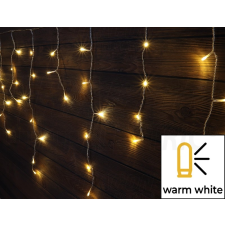 Tracon Electric Tracon CHRIOB5WW Karácsonyi jégcsap fényfüggöny, kültéri/beltéri 230VAC, 5+5M, 125LED, 3,6W, meleg fehér ( 2600-2700K ) színhőmérséklettel, IP44 karácsonyfa izzósor