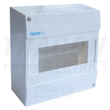 Tracon Electric Tracon EDFK-8/1AN Műanyag kiselosztó, ajtó nélkül, 8 modul, IP40, falon kívüli villanyszerelés