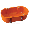 Tracon Electric Tracon GD71D süllyesztett gipszkartonfalhoz szerelvénydoboz dupla 140x65x45, nem sorolható, fedel nélkül, narancssárga