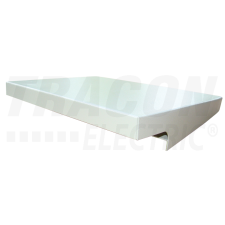 TRACON Esővédő tető maszkos szekrényhez, szürkeH×W×D=65×600×200 villanyszerelés