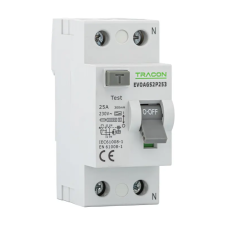 TRACON EVOAGS2P803 Áram-védőkapcsoló, 2 pólusú 80A, 300mA, 10kA, A/S villanyszerelés