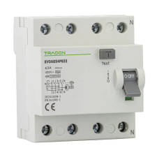 TRACON EVOAGS4P1001 Áram-védőkapcsoló, 4 pólusú 100A, 100mA, 10kA, A/S villanyszerelés