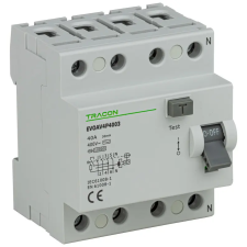 TRACON EVOAV4P6303 Áram-védőkapcsoló, 4 pólusú 63A, 30mA, 10kA, AC villanyszerelés
