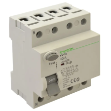 TRACON EVOG4P8003 Áram-védőkapcsoló, 4 pólusú 80A, 30mA, 6kA, A villanyszerelés