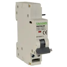 TRACON EVOTDA-SR Munkaáramú kioldó EVOTDA Us=110-415V AC; W=18mm villanyszerelés