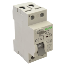 TRACON EVOV2P2503 2P 25A 30mA 6kA áram-védőkapcsoló (EVOV2P2503) villanyszerelés