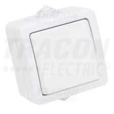 TRACON Falon kívüli 1-áramkörös kapcsoló 10AX/250VAC, IP54,(101) villanyszerelés