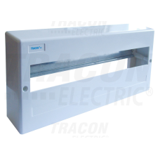 TRACON Falon kívüli elosztódoboz, ajtó nélkül, N/PE sínnel villanyszerelés