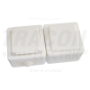 TRACON Falon kívüli kétpólusú kapcsoló+csatlakozóaljzat 16A/250VAC, IP54, (102)