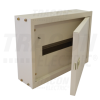 TRACON Fém elosztódoboz falon kívüli, maszkos, fehér1×16 mod, H×W×D=305×445×110mm, IP42, RAL1013