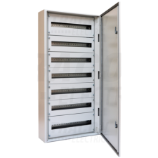 TRACON Fémajtós fém elosztószekrény600×1200×250 / 168M (24×7 rows) villanyszerelés