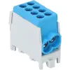 TRACON FLECU-25-25-2K Főáramköri leágazó kapocs, sínre szerelhető, kék 2.5-25mm2, max. 1000VAC, max.101A